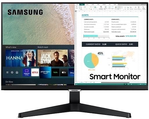 LCD Monitor 24“ Samsung Smart Monitor M5 Black Screen