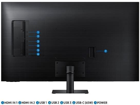 LCD Monitor 43“ Samsung Smart Monitor M7 Connectivity (ports)
