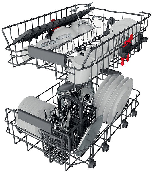WHIRLPOOL WSBC 3M27 X integrated dishwasher.