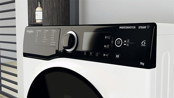 WHIRLPOOL WRSB 7259 D EU slimline washing machine.