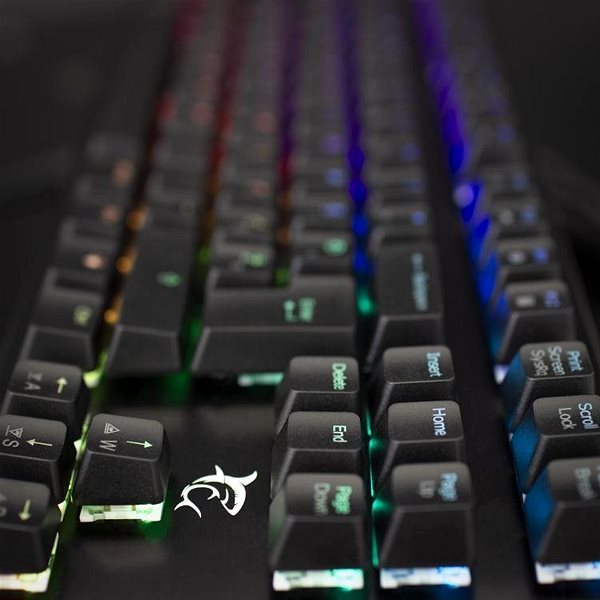 Gaming-Tastatur White Shark SPARTAN-X - US Seitlicher Anblick