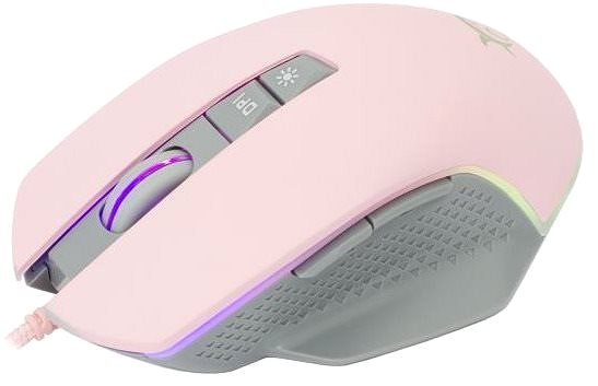 Gaming Mouse White Shark GARETH Pink Lateral view