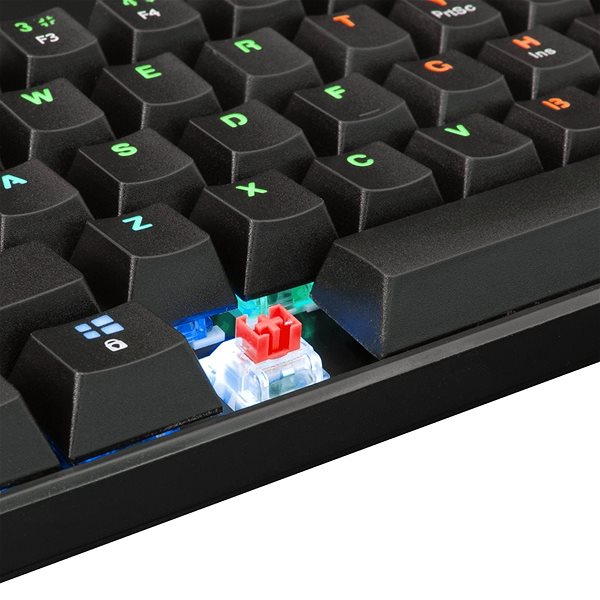 Herná klávesnica White Shark SHINOBI BLACK RED – US Vlastnosti/technológia