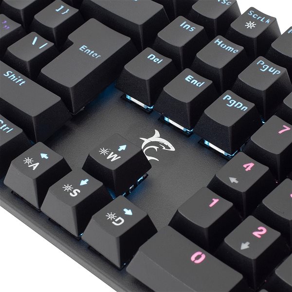 Gaming-Tastatur White Shark COMMANDOS ELITE RED - US Seitlicher Anblick