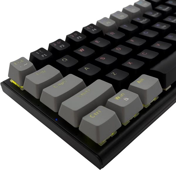 Gaming-Tastatur White Shark WAKIZASHI US schwarz-grau ...