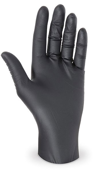 Wimex nitrile gloves, powder-free, black `S` - 100 pcs.