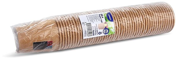 Trinkbecher Wimex Papierbecher 280 ml, Durchmesser 80 mm, Kraftpapier – 50 Stück ...