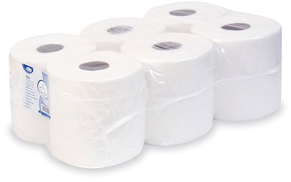 Paper towels Wimex Maxi Paper towels in roll, embossed, 2-ply, 100 m roll, white - 6 pcs.