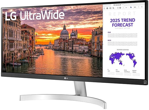 LCD monitor 29“ LG 29WN600-W Ultrawide Képernyő