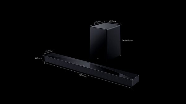 TCL Q75HE soundbar .