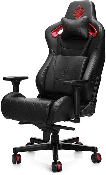 Gaming-Stuhl OMEN by HP Citadel, schwarz/rot Seitlicher Anblick