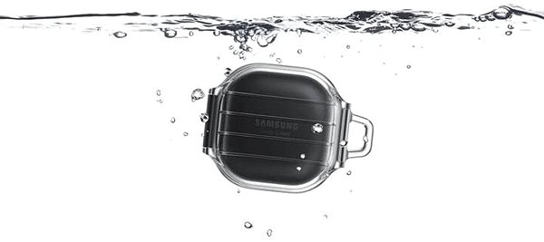 Fülhallgató tok Samsung vízálló tok a Galaxy Buds Live / Buds Pro készülékhez, fekete Jellemzők/technológia