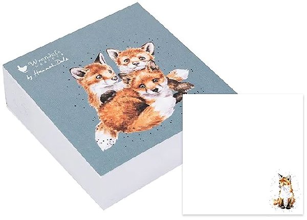 Notepad Wrendale Designs Sticky note pad Foxes .