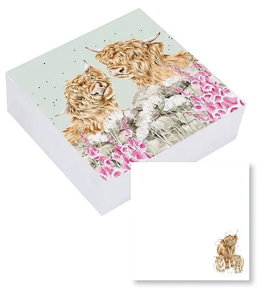 Notepad Wrendale Designs Self-adhesive notepad Cows .