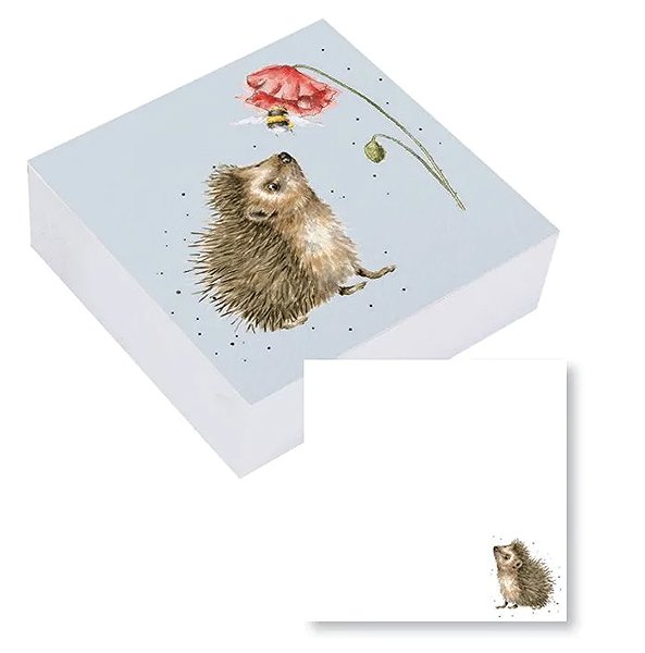 Notepad Wrendale Designs Self-adhesive notepad Hedgehog and Bumblebee .