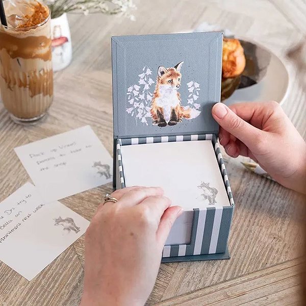 Notepad Wrendale Designs Notepad Foxes .