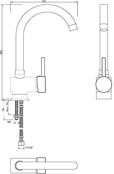 Tap EISL Futura-C Glossy Chrome Technical draft