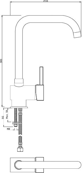 Tap EISL Futura Glossy Chrome Technical draft