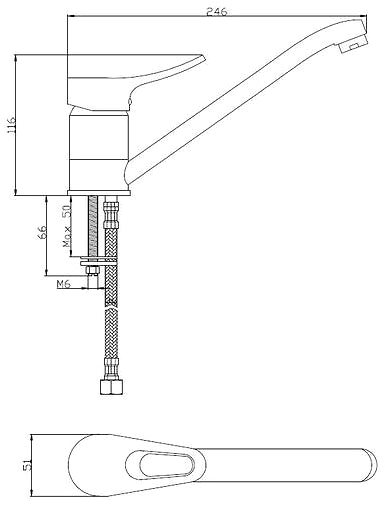 Tap EISL Verona Glossy Chrome Technical draft