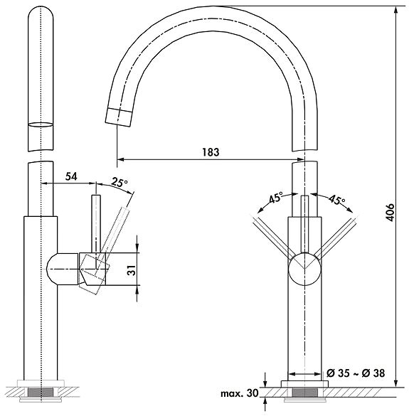 Tap EISL Fido Matt Stainless Steel Technical draft