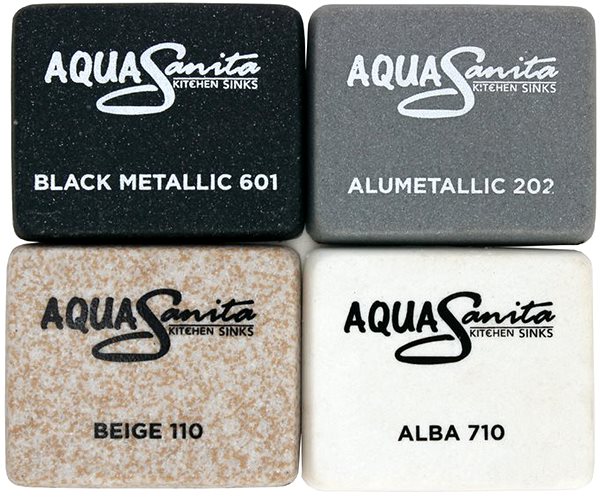 Granite Sink AQUASANITA Cuba 780.0E Alumetallic ...