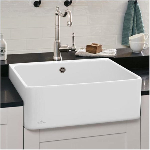 Ceramic Sink VILLEROY & BOCH Farmhouse 595 White ceramics ...