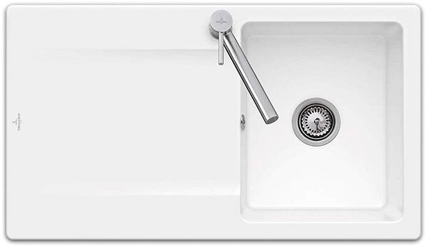 Ceramic Sink VILLEROY & BOCH Siluet 900.0 White ceramic ...