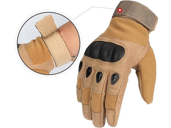 Pracovné rukavice Verk 14456 Taktické rukavice veľ. XL, hnedé ...