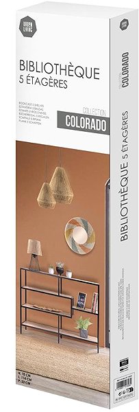 Shelving Unit DOCHTMANN Shelving unit colourado, decor oak, metal, 114 × 33 × 78 cm ...