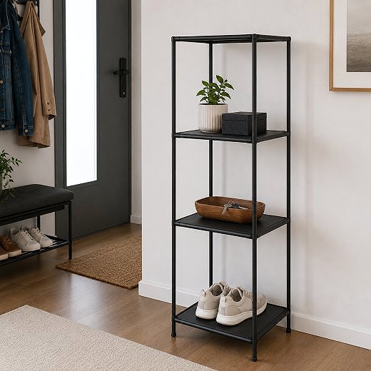 Shelving Unit DOCHTMANN Kallax 3 shelves, storage rack for boxes, 34,5 × 34,5 × 104 cm ...