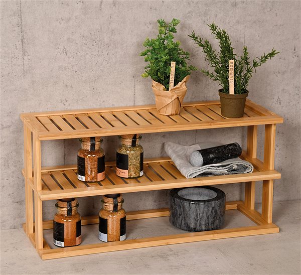 Shelving Unit Kesper Bamboo kitchen shelf, 55 × 27 × 20 cm ...