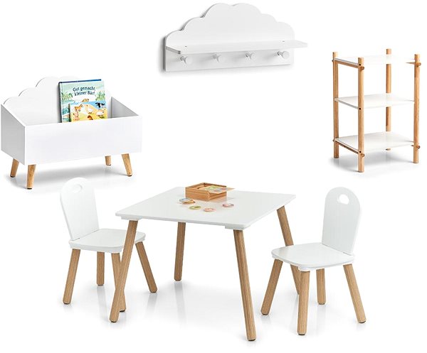 Shelving Unit ZELLER Children's shelf, storage shelf, white 35 × 35 × 58,5 cm ...