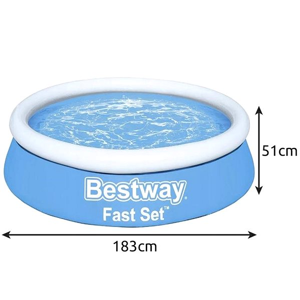 Medence Bestway Felfújható medence, 183×51 cm ...