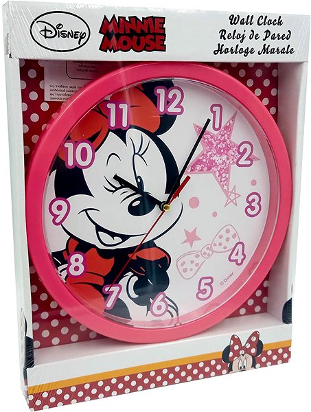 Wall Clock Disney Wall Clock - Pink Minnie ...