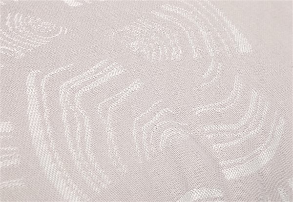 Pillow RENTO Pillow for sauna with pattern, 50 × 21 cm, white .