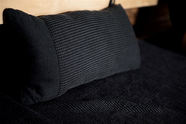 Pillow RENTO Thin sauna pillow, 50 × 21 cm, black .