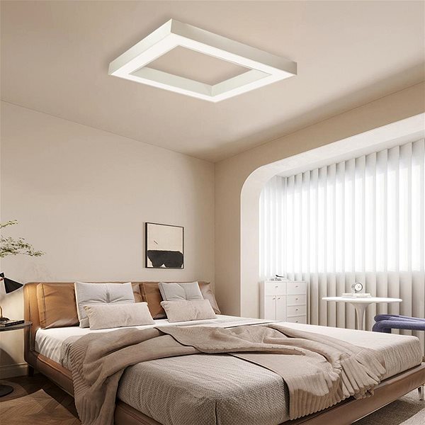 Ceiling Light IMMAX NEO CANTO SLIM Smart 80 × 80 cm 60 W Zigbee 3.0, white ...