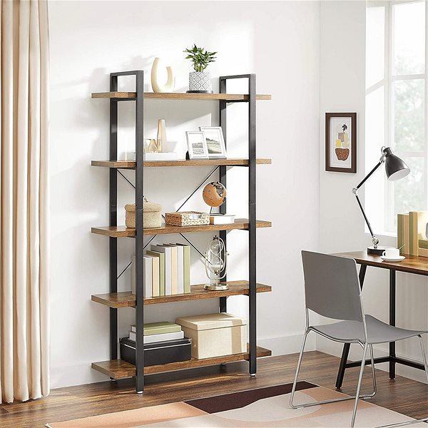 Shelving Unit Houseland Shelf Lusa, brown ...