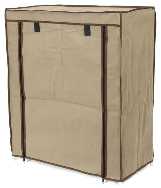 Shoe Rack Compactor Oxford Textile shoe rack, 4 tiers, 59 × 29 × 72 cm beige ...