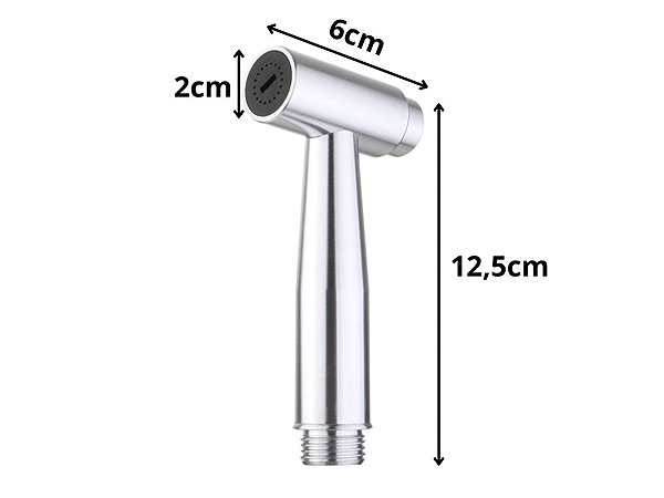 Shower Head Verk 27628 Handheld Bidet Sprayer, Stainless Steel.