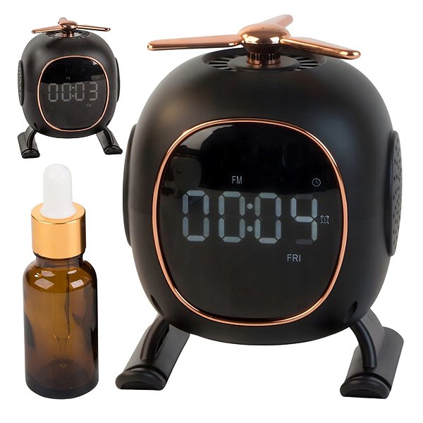 Alarm Clock Verk 27502 Aromatherapy Bluetooth alarm clock with speaker, pink ...