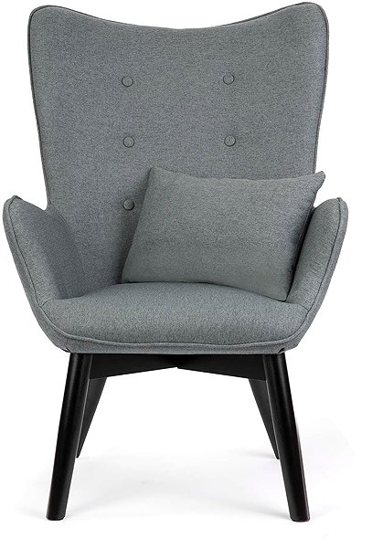 Sofotel 2040 Norse Wingback Armchair with Footstool, Grey .