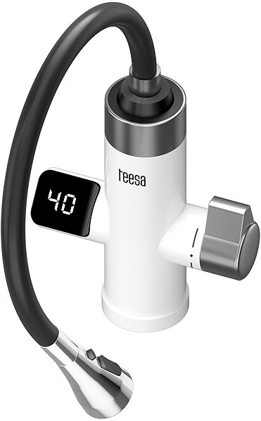 Teesa TSA4112 Water tap Tap with electric water heating and digital display, 3000 W, white.