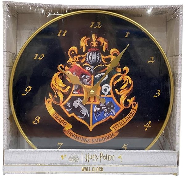 Wall Clock Harry Potter: Hogwarts crest - wall clock ...