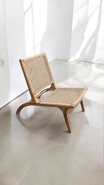 FaKOPA Teak Armchair with Calma Weave.