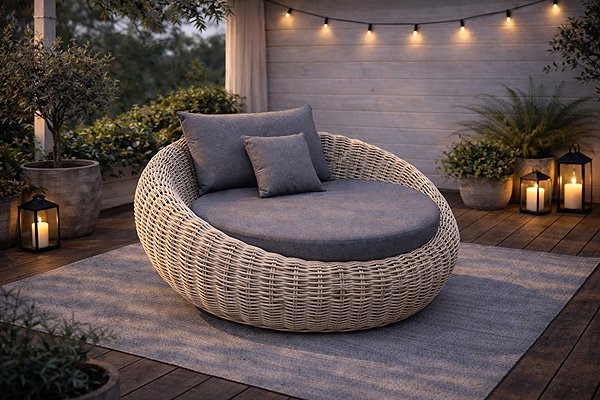FaKOPA Lungo Natural Rattan Armchair.
