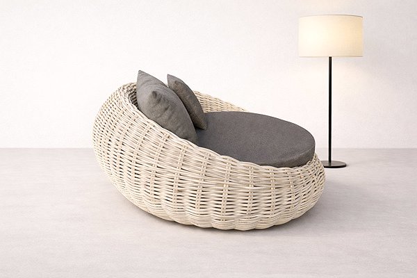 FaKOPA Lungo Natural Rattan Armchair.