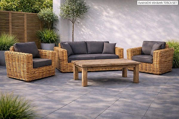 FaKOPA armchair made of natural rattan, Tosca.