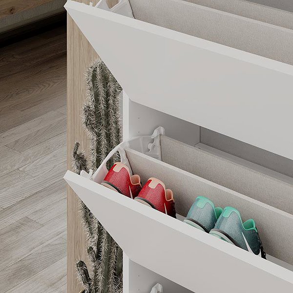 Shoe Rack Houseland Shoe rack Lico, white ...