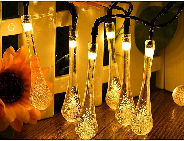 Fényfüzér Verk 12380 Napelemes fényfüzér, 100 LED, meleg fehér ...